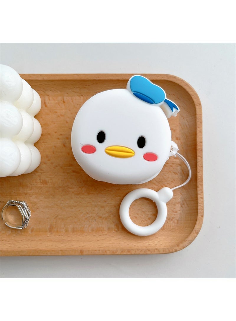 Case Compatible with Samsung Galaxy Buds 2 Case (2021) Galaxy Buds Pro Case (2021) Galaxy Buds Live Buds 2 Pro Cartoon Silicone Full Protective Cute Covers for Girls Women Donald Duck - Image 3